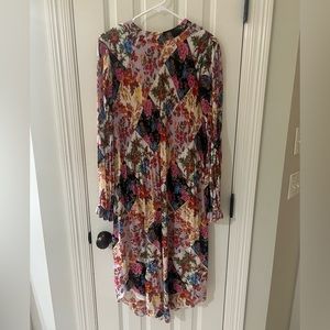 Anthropologie Shara Pleated Midi Dress, Size Small